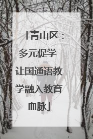青山区：多元促学 让国通语教学融入教育血脉